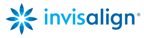 Invisalign logo featuring blue star design and text wordmark